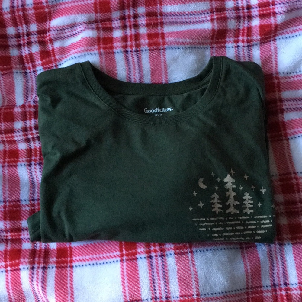 Dark green t-shirt bought at target.
